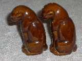 Cat shakers glazed sorghum brown